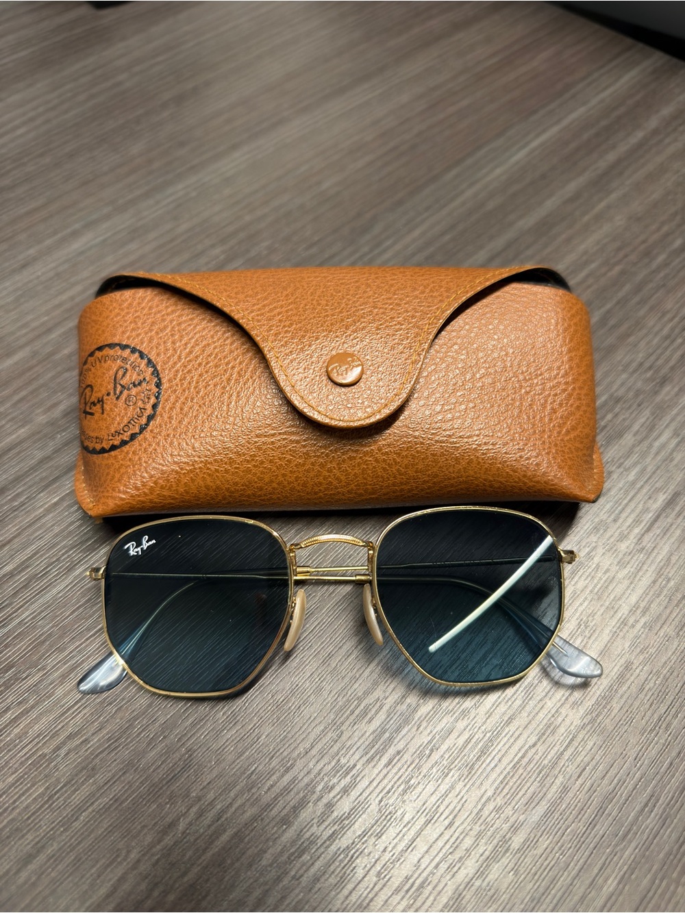 Ray-Ban Hexagonal Artista Gold Sunglasses